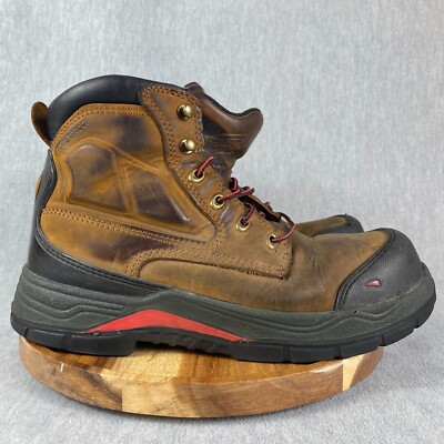 Red Wing King Toe Boots Mens Size 9.5 Brown Leather Waterproof Safety Toe 4402