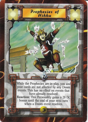 LEGEND OF THE FIVE RINGS CCG: PROPHECIES OF UIKKU; played, Excellent conditon x1 - Bild 1 von 2