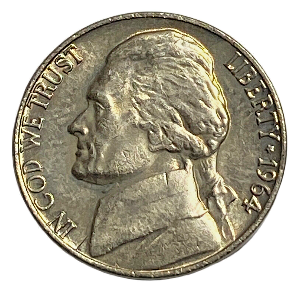 ウ*ー様 レア　Penny Nickel 迷彩柄 中古 1964 (P) Jefferson Nickel Copper nickel KM A192 | eBay