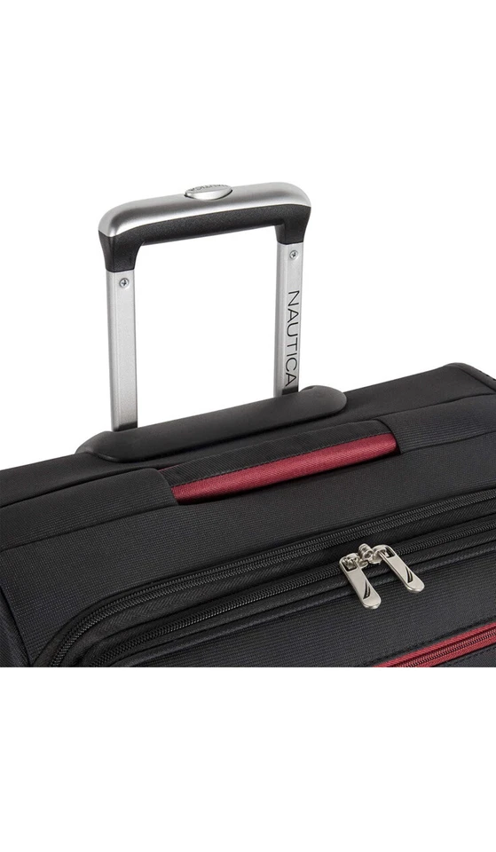 Conjunto giratório expansível Nautica 3 PC, preto/vermelho - Imagem 2 de 4