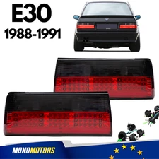 FOR BMW E30 TAIL LIGHTS TINTED MHW STYLE REAR LAMPS 1988-1991 PAIR SET
