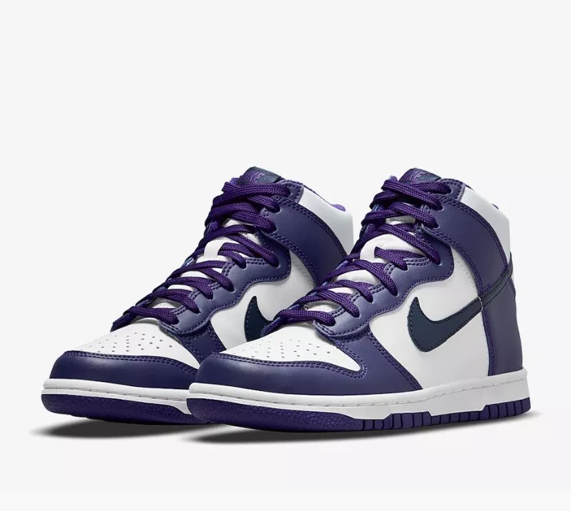 Navy and top white nikes