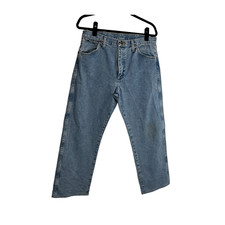 Vintage Wrangler 13MWZAW Light Wash Blue Jeans Mens Size 34x30 ALTERED