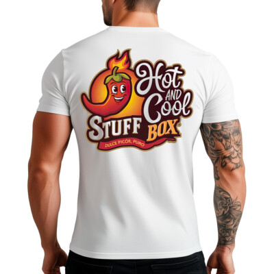 Stuff Box Hot & Cool Chili Herren TShirt | Weißes Streetwear Shirt | S-5XL weiß