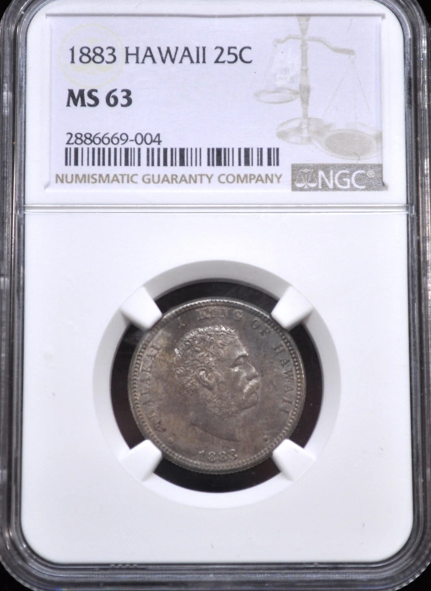 MS 63 Graded 1883 Year Kingdom of Hawaii Coins for sale | eBay