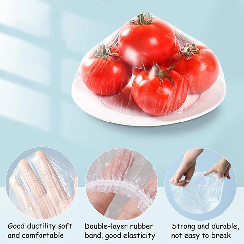 100PCS Disposable Food Cover Plastic Food Bag Elastic Wrap Food Bowl Dish Cover - Picture 20 of 21
