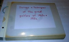 UNUSUAL SCRAPBOOK SWINGS  TECHNIQUES OF THE GREAT GOLFERS OF 1960S  1970S
