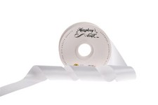 2 Inch White Double Faced Satin Ribbon - Continuous 50 Yards Thick Satin Ribb...