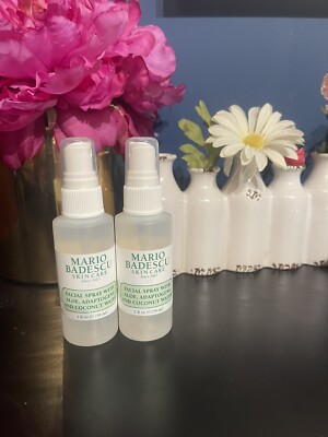 2X MARIO BADESCU FACIAL SPRAY WITH ALOE,ADAPTOGENS AND COCONUT WATER 2oz