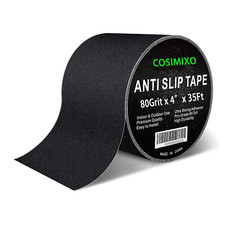 COSIMIXO 4" X 35Ft Heavy Duty anti Slip Tape,Best 80Grit Friction,Grip,Abrasive