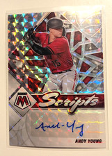 2022 Panini Mosaic Autographs Scripts #69 Andy Young Arizona Diamondbacks