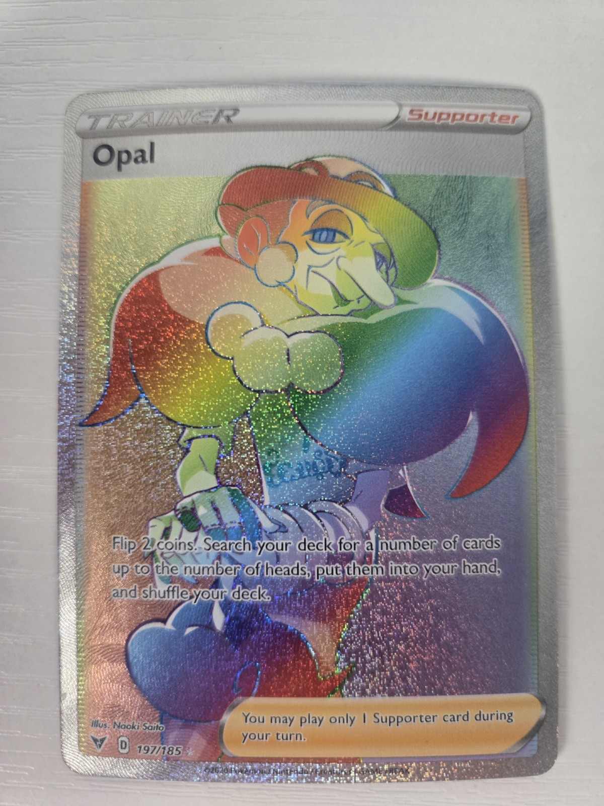 Opal 197/185 Trainer Full Art Vivid Voltage