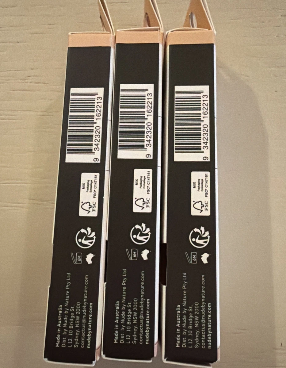 Nude by Nature~Perfecting Concealer~Med Full Coverage~Dewy~#04 Rose Beige~3 PK
