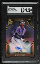 2023 Bowman Bowman Invicta Auto 87/99 Dyan Jorge #BI-14 SGC 9.5 Mint+ Auto 0jv5