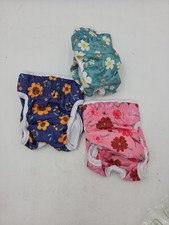 Pet Soft Washable Female Diapers 3 Pack Female Dog Diapers, SM