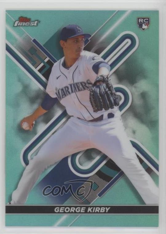 2022 Topps Finest Aqua Refractor 105/199 George Kirby #12 1d0h
