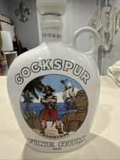Cockspur Rum Porcelain Decanter from Barbados...