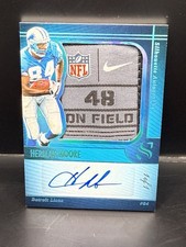 1/1 Herman Moore Nike Swoosh NFL Logo Patch Auto Panini Silhouette – best ever?
