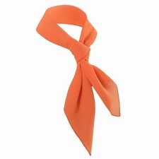 Sheer Chiffon Scarf 26"x26" Square 23.5"x23.5" Orange