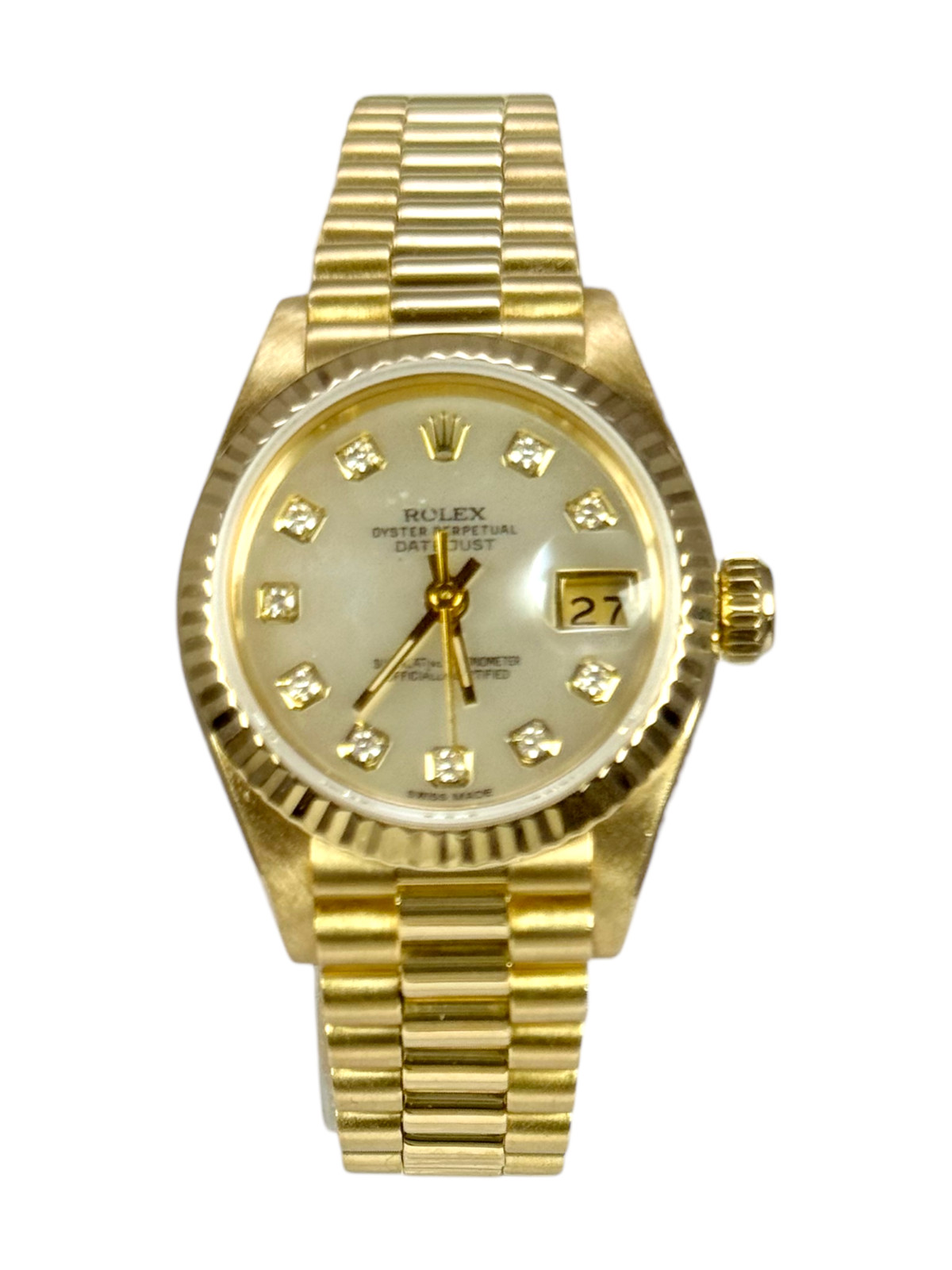 ROLEX Datejust 26 - 69178 - MOP Diamond Dot - 1987 - Box and papers - President image 7