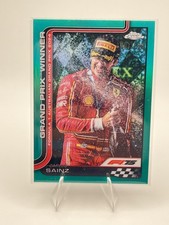 2025 Topps Chrome F1 CARLOS SAINZ #95 TEAL REFRACTOR 001/299 Ferrari 1/299