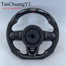 Fits For Bmw Mini F56 F54 F55 F57 Jcw Custom Carbon Fiber Led Steering Wheel