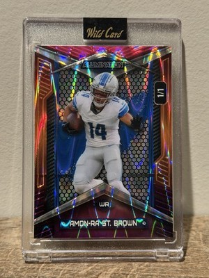 Wild Card Alumination Amon-Ra St. Brown Detroit Lions 2026 1/1 football card