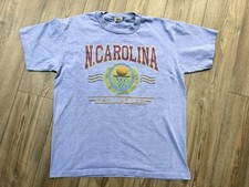 Vintage 90s UNC Tar Heels Basketball Tee USA Made Anvil Single Stitch 1992 Rare