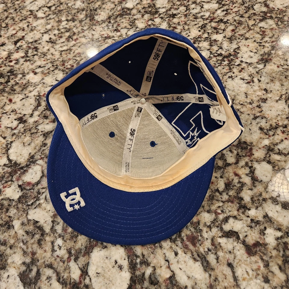 DC Shoe Co. Hat New Era 59FIFTY Fitted 7 1/2 Skateboarding Cap Y2K  - Image 4 of 4