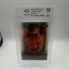 2003 Upper Deck LeBron James Box Set #17 BCCG 10 Cavaliers Basketball Card