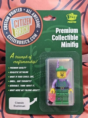 Citizen Brick Classic Bushman Minifigure tall pink toy bong NEW F/S&H ~FoS