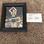 Larry Bird Autographed Signed 8x10 photo “Celtics” HOF, COA 3-Point Jumper