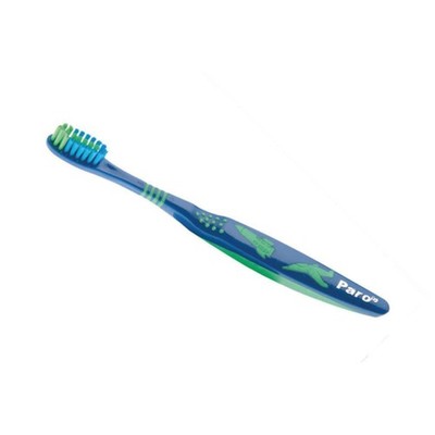 Paro Junior Soft Compact Head Toothbrush 1/Pack Flexible Neck Ergonomic Grip