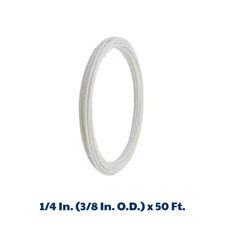 1/4 In. x 50 Ft. Coil White PEX-B Pipe, PEX Pipe Flexible Water Tubing for Plumb