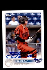 Signed Baseball Card Auto 2022 Topps Pro Debut #PD-69 JJ Bleday Blue Wahoos