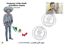 FDC Centenary of the death of Emiliano Zapata Salazar Mexican Revolution Mexico