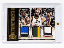 2012-13 Panini Threads Triple Threats Materials Prime Howard Jefferson Lopez /25