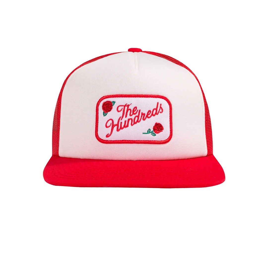 Регулируемая кепка дальнобойщика Hundreds Garage Snapback красная 9290₽