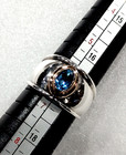 James Avery Christina Ring with Blue Topaz in Sterling Silver & 18k Gold Sz 6.5 — photo 5