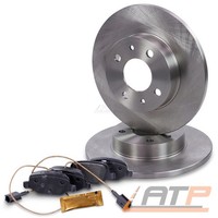 Bremsscheiben Voll Ø240,50 + BremsbelÄGe Hinten FÜR Abarth Fiat 500 595 695