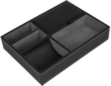Svuotatasche in Pelle, Accessori Uomo Scrivania Organizer, 5 Scomparti Dresser P