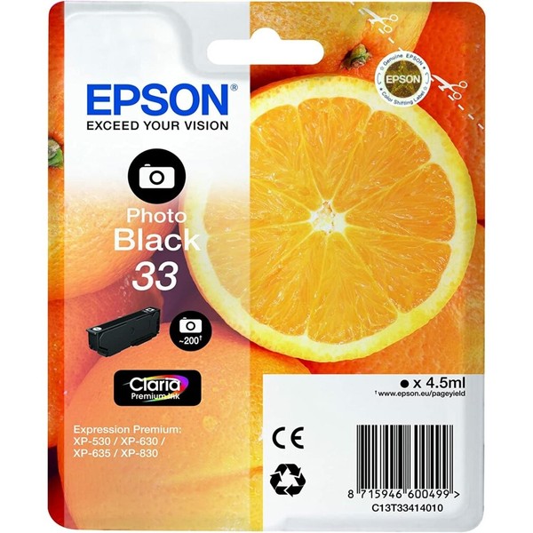 Epson Druckerpatrone Claria Premium 33 (C13T33414012) Fotoschwarz-image