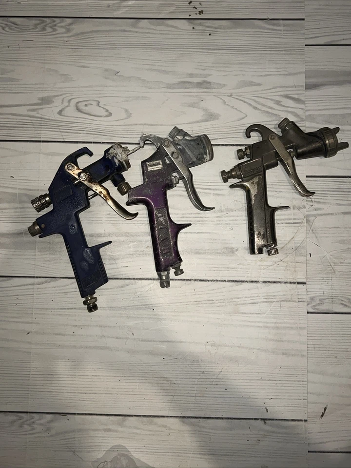 Lote de 3 pistolas pulverizadoras hvlp Foto 2 de 2