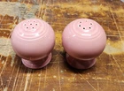 Homer Laughlin Fiesta Ware Pink Rose Salt Pepper Shakers Set