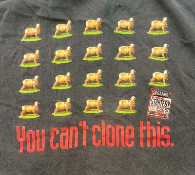 Vintage Y2K 2000 You Can't Clone This PC Gamer Magazine T-Shirt Sz XL