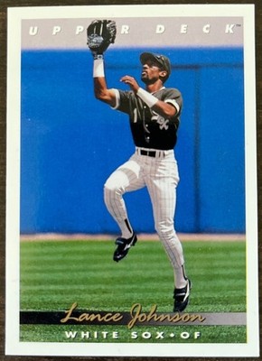 1993 Upper Deck #280 Lance Johnson Chicago White Sox Major League Baseball Card