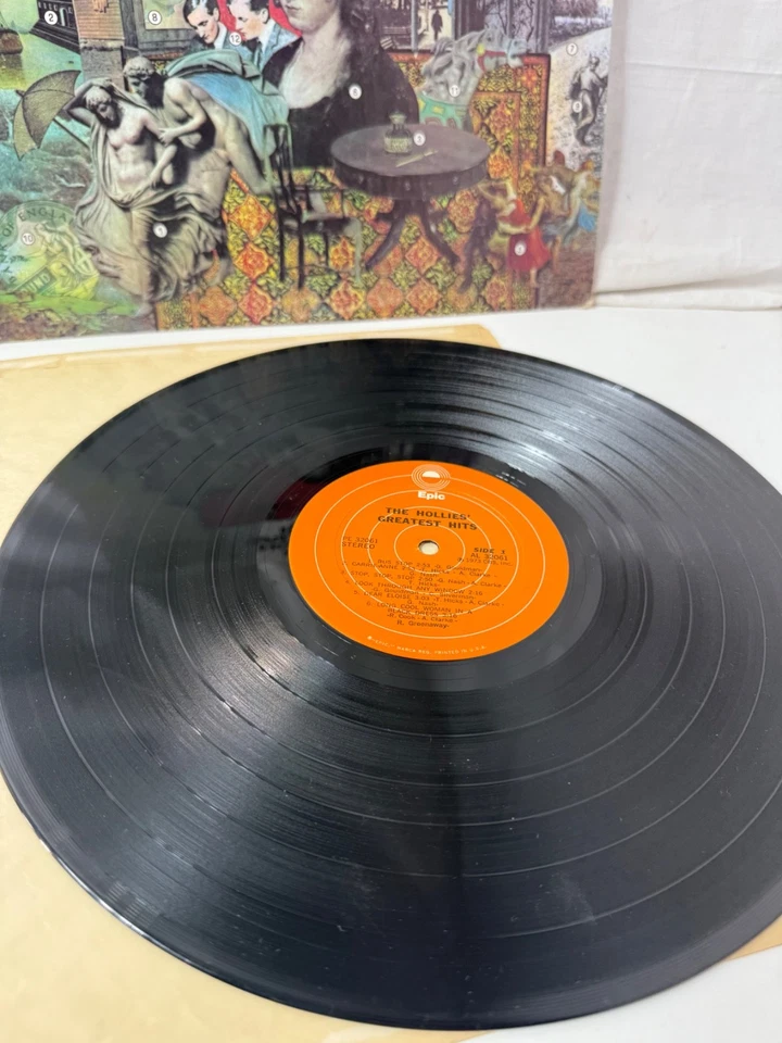 Hollies - Greatest Hits -  vinyl 1973 Epic PE 32061 Promo - Image 2 of 4