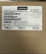 Lenovo ThinkPad Thunderbolt 4 Workstation Dock - Black/Red, US Plug 40B00300US 