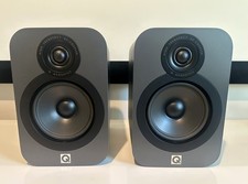 Q Acoustics 3020 Bookshelf Speakers Pair in Graphite - In Great Condition