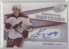 2008-09 Upper Deck Ice Signature Swatches Kyle Turris #SSJ-KT Auto h9a